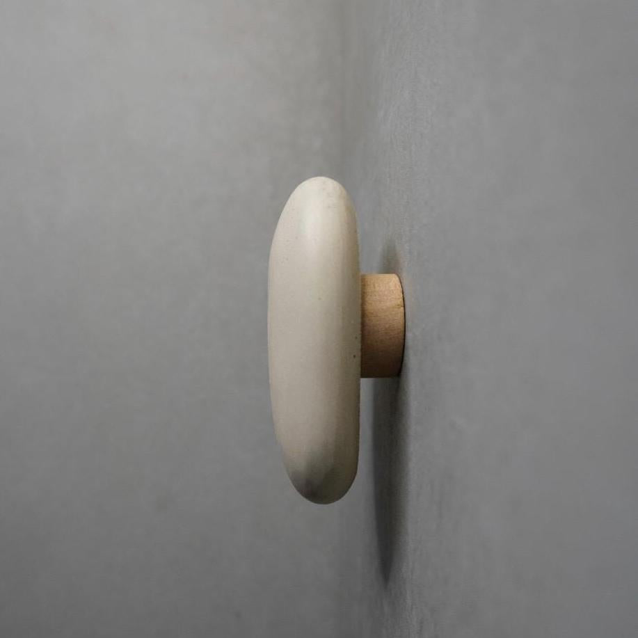 Pebble Concrete Knob, Cobblestone Cement Hook, Hat Hook, Drawer Pull, Decorative Peg, Furniture Hardware, Wall Storage, Minimal Cabinet Knob