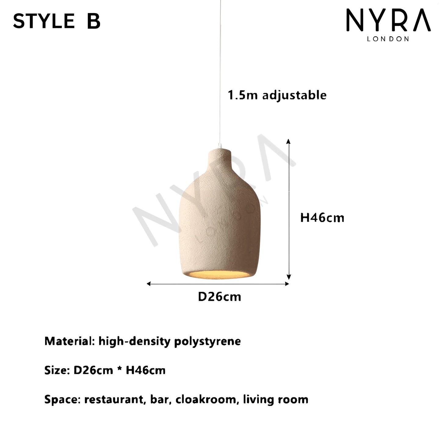 NYRA Resin Wabi Pendant Lights