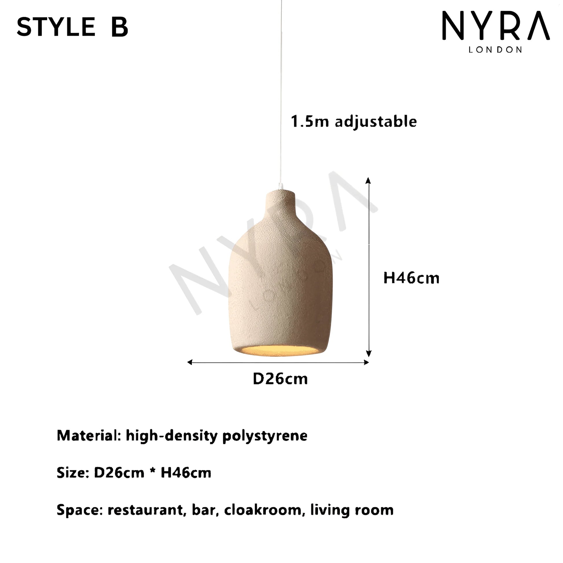 NYRA Resin Wabi Pendant Lights