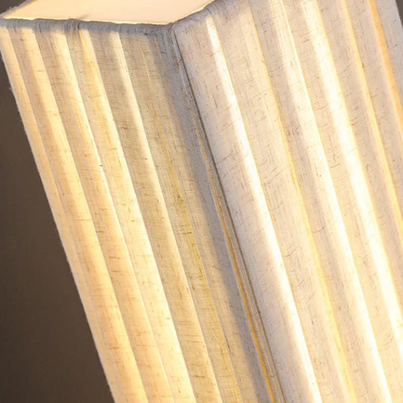 Japandi Walnut Floor Lamp with Warm LED Light – Modern Standing Lamp for Living Room and Elegant Interiors