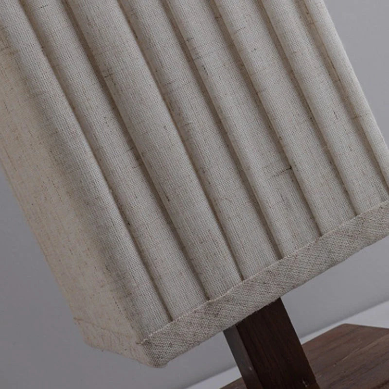 Japandi Walnut Floor Lamp with Warm LED Light – Modern Standing Lamp for Living Room and Elegant Interiors