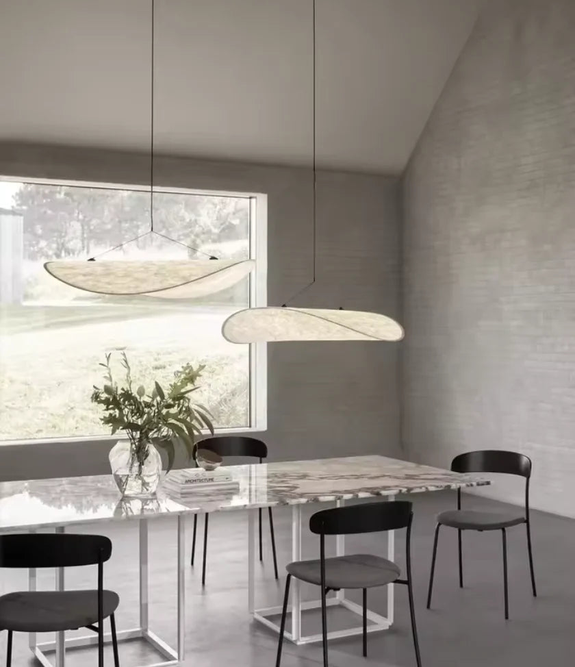 Japandi Stijl Zijden Hanglamp Kroonluchter
