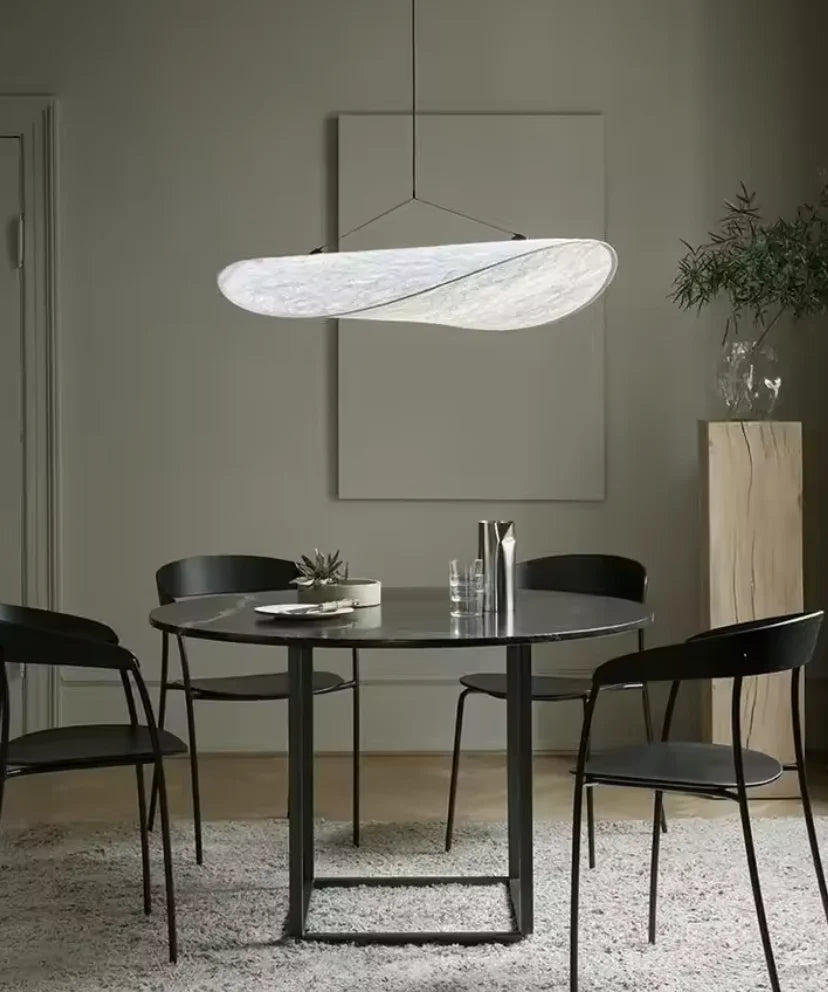 Japandi Stijl Zijden Hanglamp Kroonluchter