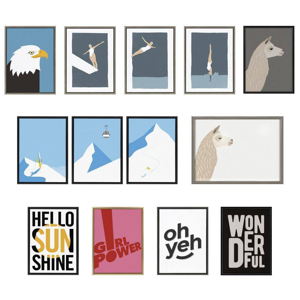 Japandi 3, 26 and 4 by Rocket Jack (Simon West) Framed Abstract Canvas Wall Art Print 24 In. X 18 In. (Set of 2)