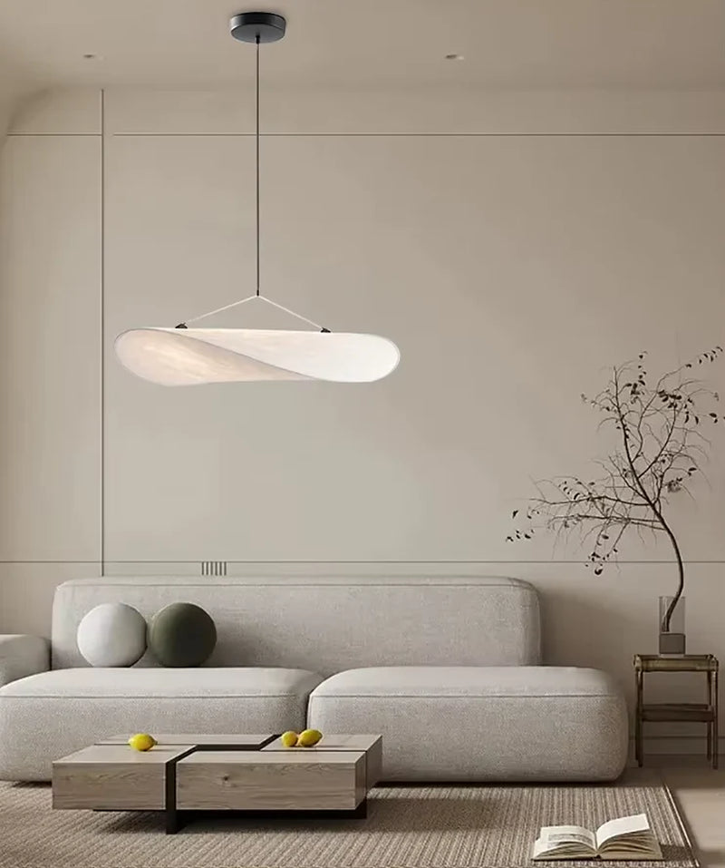 Japandi Stijl Zijden Hanglamp Kroonluchter